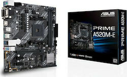 Asus Prime A520M-E Motherboard Micro ATX με AMD AM4 Socket