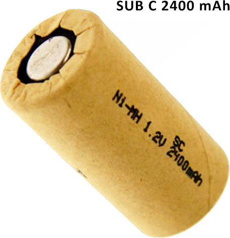 TC Battery Επαναφορτιζόμενη Μπαταρία Sub-C Ni-MH 2400mAh 1.2V 1τμχ