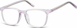 Sunoptic Plastic Eyeglass Frame Purple CP124D