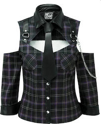 Rimba Kalista Teachers Pet Tartan Shirt Τοπ Black
