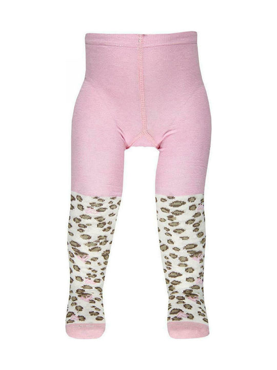 Brums Collant Caldo Cotone Jacquard Tights 153BELJ004-034 Pink Girl