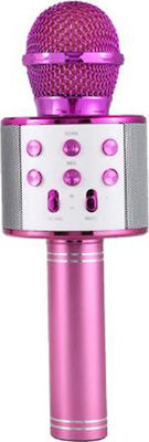 WSTER Drahtloses Karaoke-Mikrofon WS-858 WS-858SP in Fuchsie Farbe