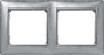 Legrand Valena Horizontal Switch Frame 2-Slots Silver 770342