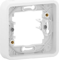 Schneider Electric Mureva Styl Рамка на ключ 1 Място Вертикално монтиране в Бял Цвят MUR39108