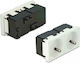 DeLock Easy 45 Διπλή Χωνευτή Πρίζα Ρεύματος 5τμχ Λευκή 5τμχ