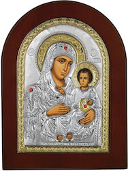 Prince Silvero Εικόνα Παναγία Ιεροσολυμίτισσα Ασημένια 10x14εκ.