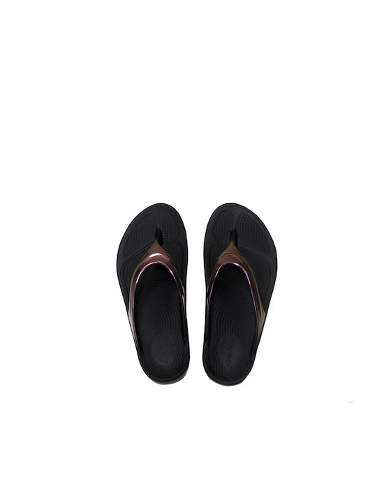 Oofos Oolala Flip Flops (1400 CABERNET) Gold Andere Materialien