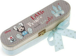 Christening Favor with Pencil Case Mickey Prince made of Wood 8pcs