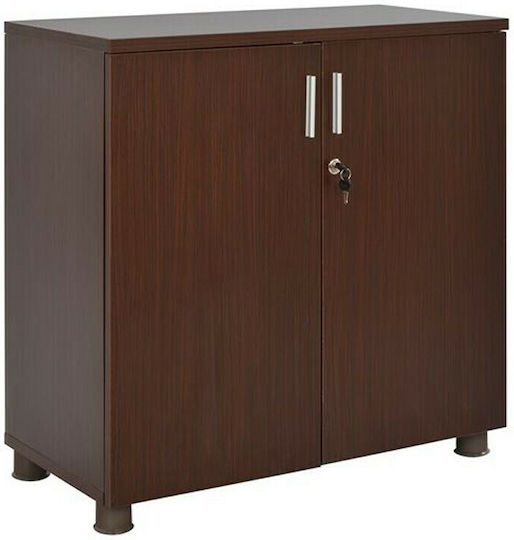 Шкаф За Бюро Vance Дървен С Ключалка Венге 80x40x82см
