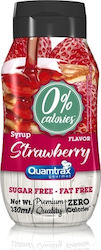 Quamtrax Nutrition Syrup Strawberry Sugar Free 330ml