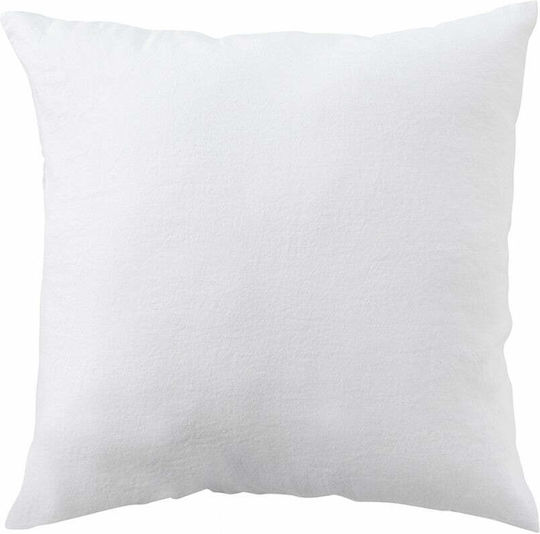 Lino Home Zierkissen Weiß 45x45 cm