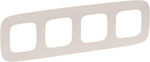 Legrand Valena Allure Horizontal Switch Frame 4-Slots Beige 754314