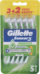 Gillette Sensor 3 Sensitive 3 Λεπίδων 5τμχ