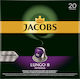 Jacobs Κάψουλες Espresso Lungo Intenso Lungo Intenso Συμβατές με Μηχανή Nespresso 20caps