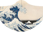 Loqi Face Mask Artist Katsushika Hokusai The Great Wave 1τμχ