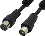 Antenna Cable Coax male - Coax female Black 3m (02.006.0078) 1pcs