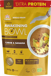 Iswari Organic Flakes Rice Awakening Bowl Χαρούπι & Μπανάνα 360gr 1pcs