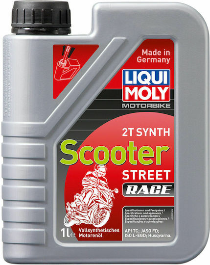 Liqui Moly Motorbike 2T Synth Scooter Street Race Synthetic Motorcycle Oil for Two-Stroke Engines 1lt