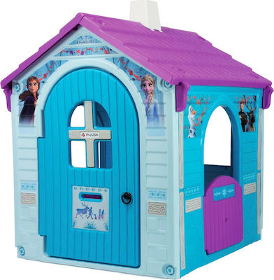 Injusa Plastic Kids Playhouse Light Blue Frozen 109x95x121cm