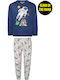 Energiers Set Top & Bottom Kids Winter Cotton Pyjamas Blue