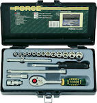 Force Set Ratchet 1\4" 19pcs