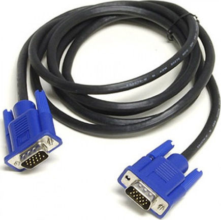 VCom Кабел VGA мъжки - VGA мъжки Черен 1.8м (CG341A18)