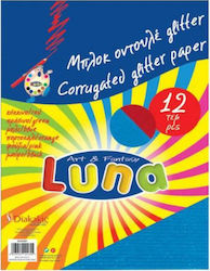 Luna Odule Cardboard Metallic No3 Block 12 Sheets 25x35cm