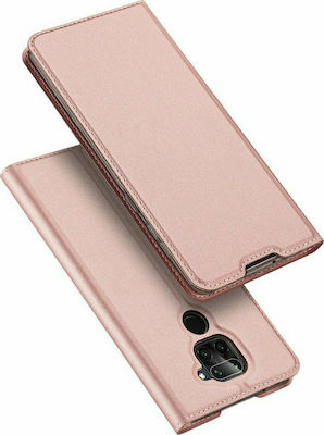 Dux Ducis Skin Pro Carte Piele artificială Rose Gold (Redmi Note 9)