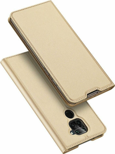 Dux Ducis Skin Pro Buchen Sie Synthetisches Leder Gold (Redmi Note 9)