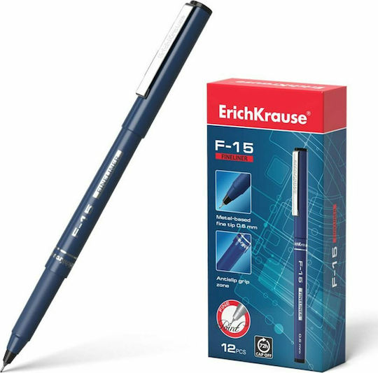 ErichKrause F-15 Fineliner Design Marker 0.6mm Black