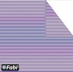 Fabi Cardboard Striped Double Sided Purple 50x70cm