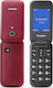 Panasonic KX-TU400 Single SIM Mobile Phone with Large Buttons Red