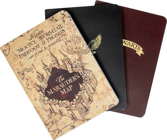 Blue Sky Studios Harry Potter Сет 3 Тетрадки A6 На райета Многоцветен