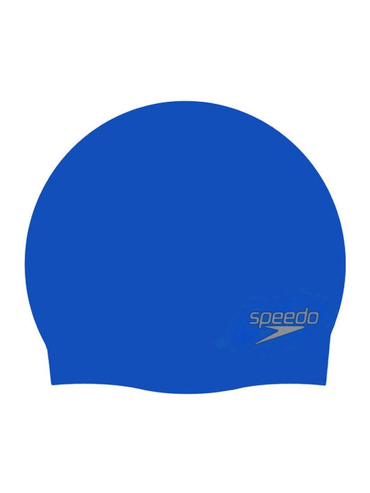 Speedo Plain Moulded Σκουφάκι Κολύμβησης Ενηλίκων Μπλε Speedo Plain Moulded Σκουφάκι Κολύμβησης Ενηλίκων Μπλε