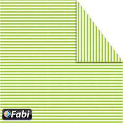 Fabi Carton Cu Dungi Față-Verso 50x70cm Verde