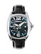 Chronotech Watch with Black Leather Strap CT7107AL-70