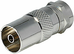Edision 07-00-0102 F-Stecker männlich in Koaxial weiblich Edision 07-00-0102 F-Stecker männlich in Koaxial weiblich