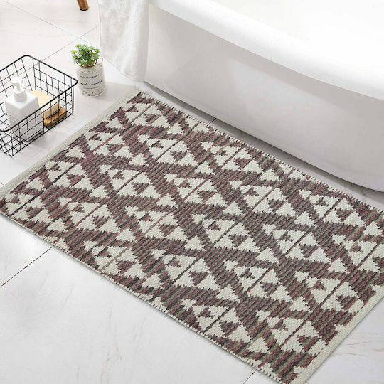 Lino Home Rutschfest Badematte Synthetisch,Polyester/Cotton/Leather Rechteckig Milla 7300000202 Lilac 50x80cm