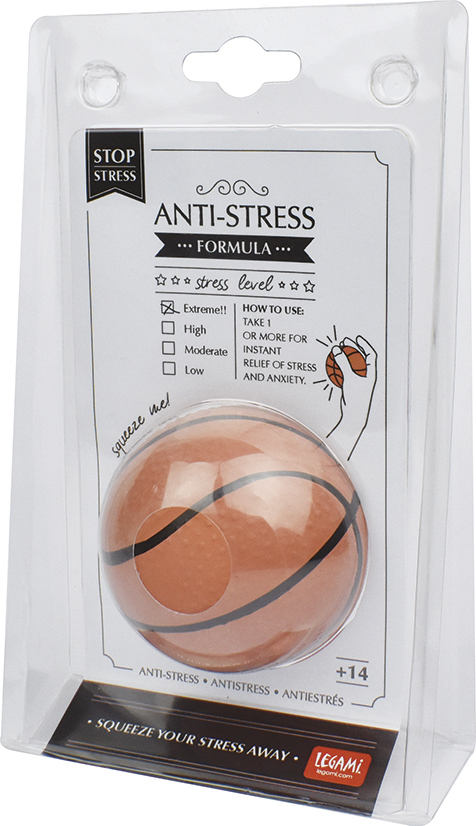 Legami - Balle anti-stress - basketball Pas Cher