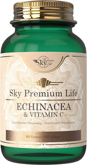 Sky Premium Life Echinacea & C 500mg Συμπλήρωμα για την Ενίσχυση του Ανοσοποιητικού 60 ταμπλέτες