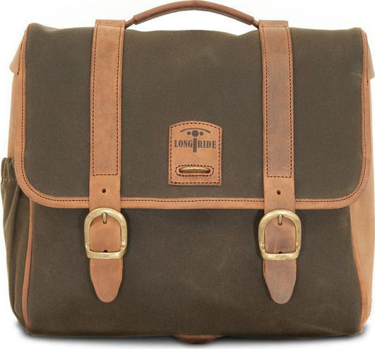 Racer Saddlebag Single Side Motorcycle Hard Side Case 15lt in Brown Colour