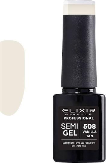 Elixir Semi Gel Ημιμόνιμο Βερνίκι Νυχιών 508 Vanilla Tan 5ml