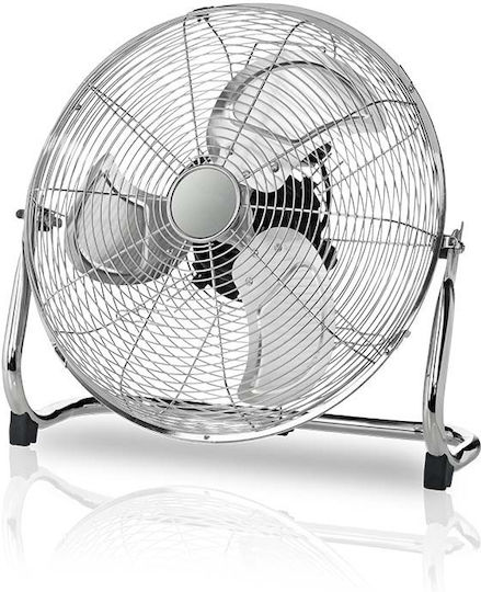 Evivak Vintage Floor Fan 100W Diameter 45cm Silver
