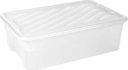 Homeplast Nak Plastic Cutie de Depozitare cu Capac Alb 40x60x19cm 1buc