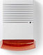 Nedis Attrappe Alarm Siren Batterie Outdoor with Orange Light 19.8x28cm