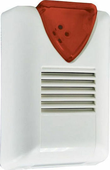 Olympia Electronics BS-413 Σειρήνα Συναγερμού Μπαταρίας Εξωτερικού Χώρου 115dB 12V με Κόκκινο Φως 22x30εκ.