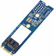 NGFF1ST-N02 M.2 NGFF σε 7 Pin SATA III 3 SSD Κάρτα Μετατροπέας Μπλε