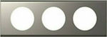 Legrand Celiane Universal Switch Frame 3-Slots Silver 069113