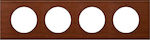 Legrand Celiane Horizontal Switch Frame 4-Slots Brown 069224