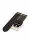 Diloy Straps Leather Strap Black 22mm